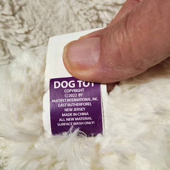 Lamb Chop Dreamworks Multipet Squeaky Dog Toy 11' Rainbow Plaid  Paws And Ears - Picture 8 of 8